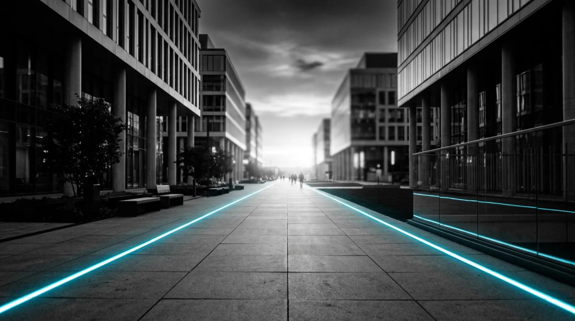 A street in a tech city illustrating the path to digital transformation